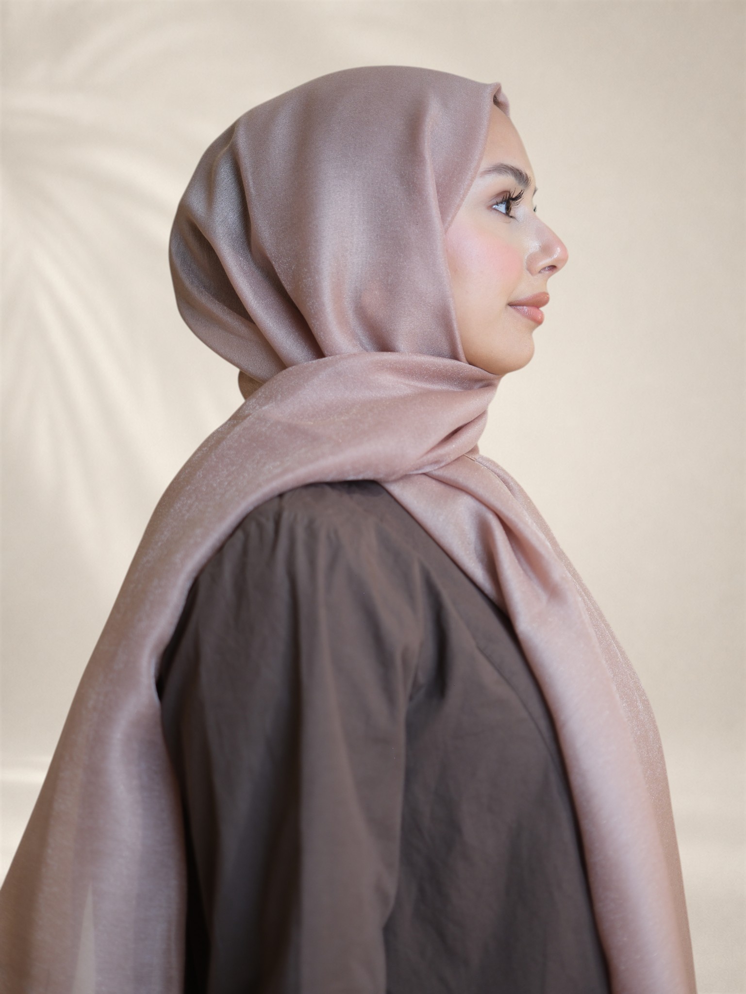 La Boutique Abiye Şal Gül Kurusu - Görsel 3