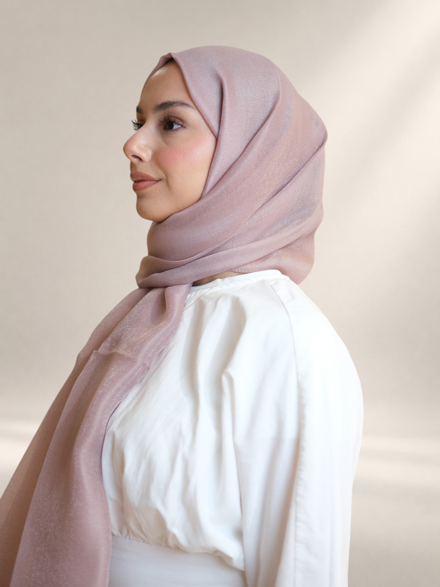 La Boutique Abiye Şal Pudra - Görsel 4