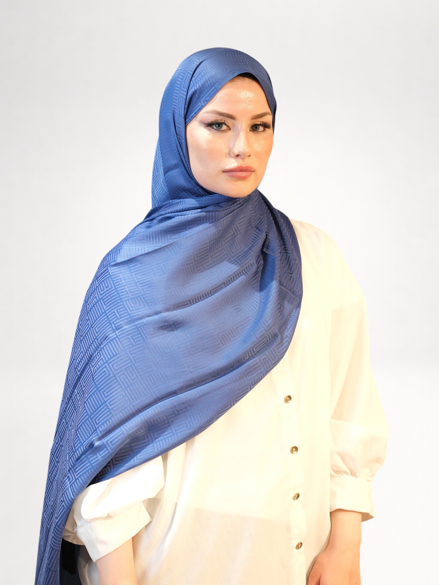 Silk Home Deluxe Şal İndigo - Görsel 2