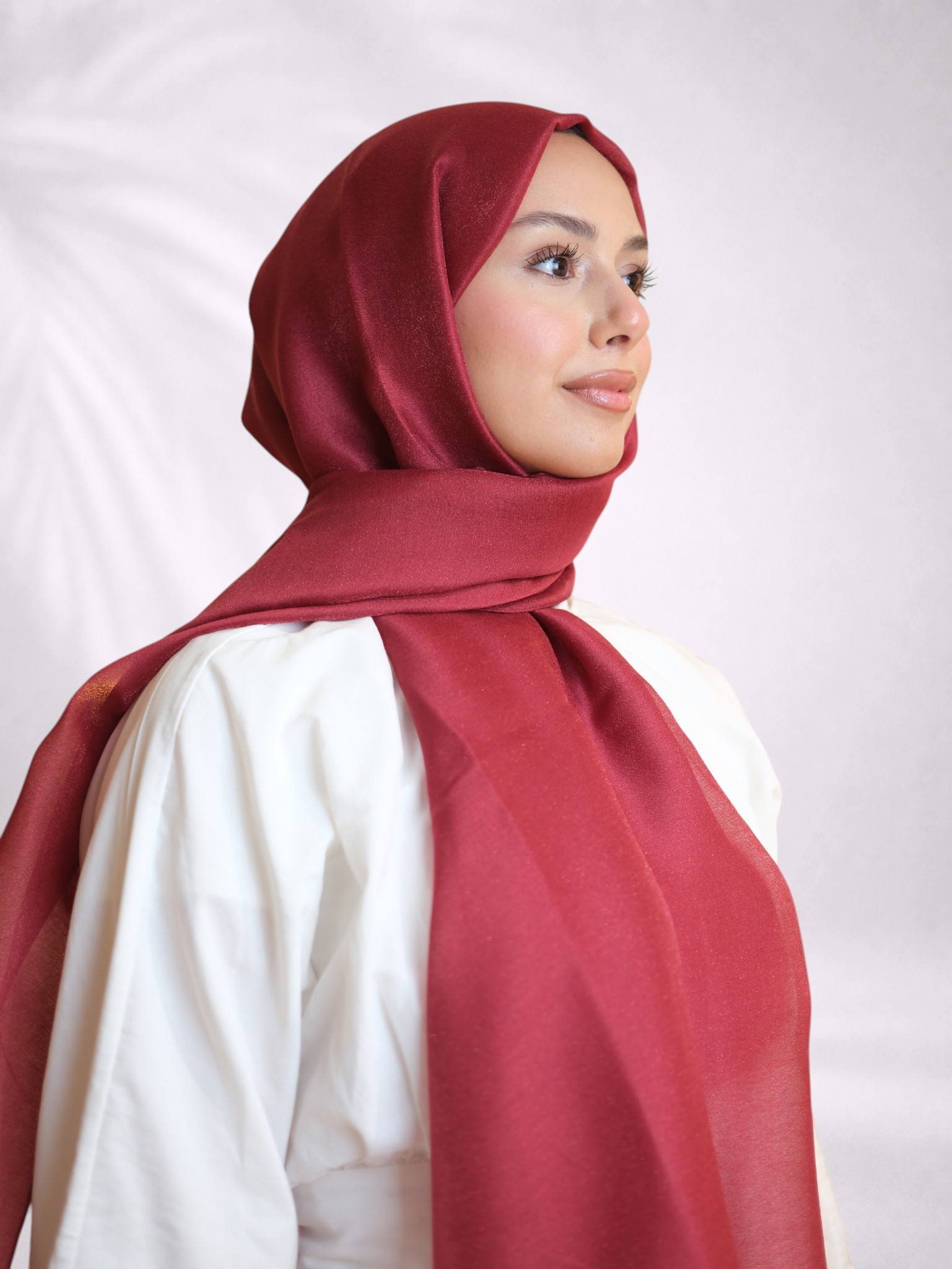 La Boutique Abiye Şal Bordo - Görsel 2