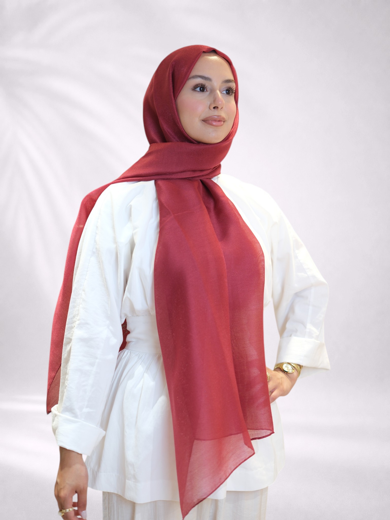 La Boutique Abiye Şal Bordo