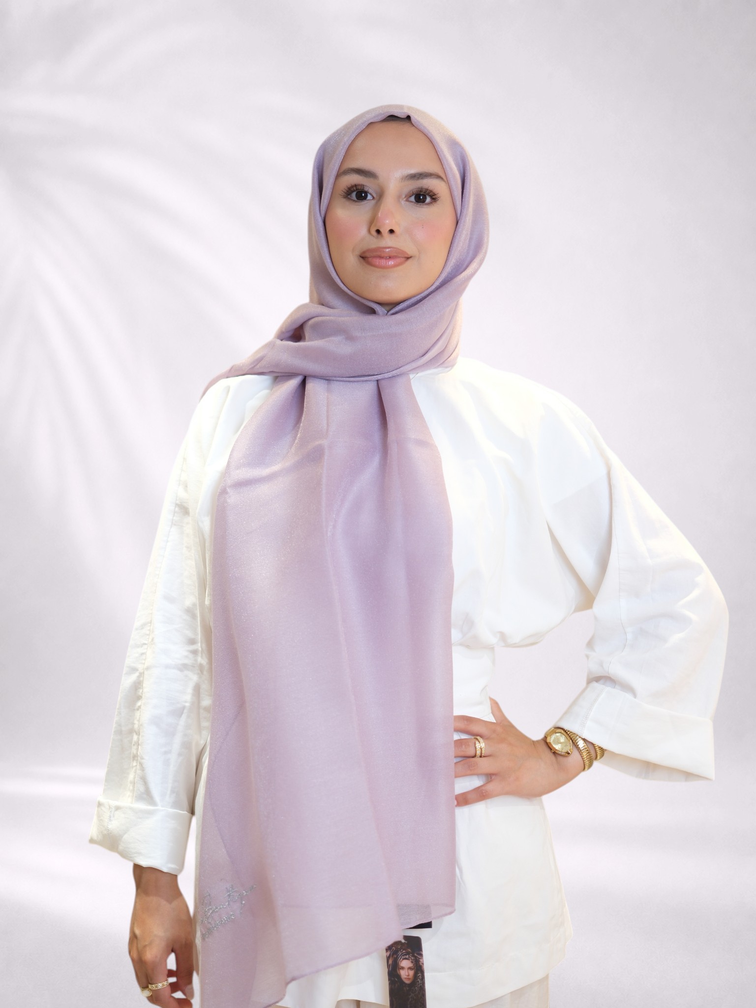 La Boutique Abiye Şal Lila - Görsel 3