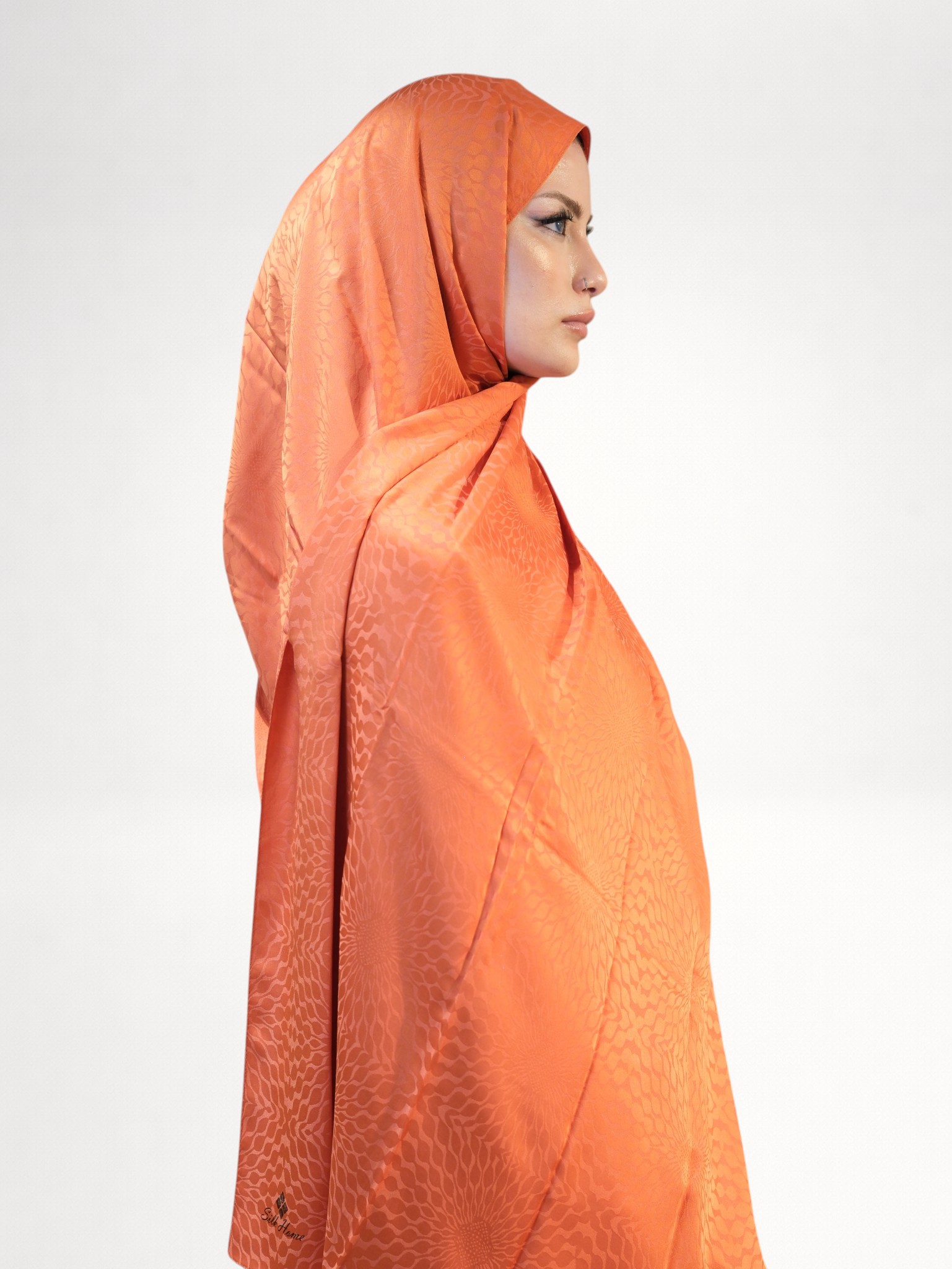 Silk Home Deluxe Şal Orange - Görsel 6
