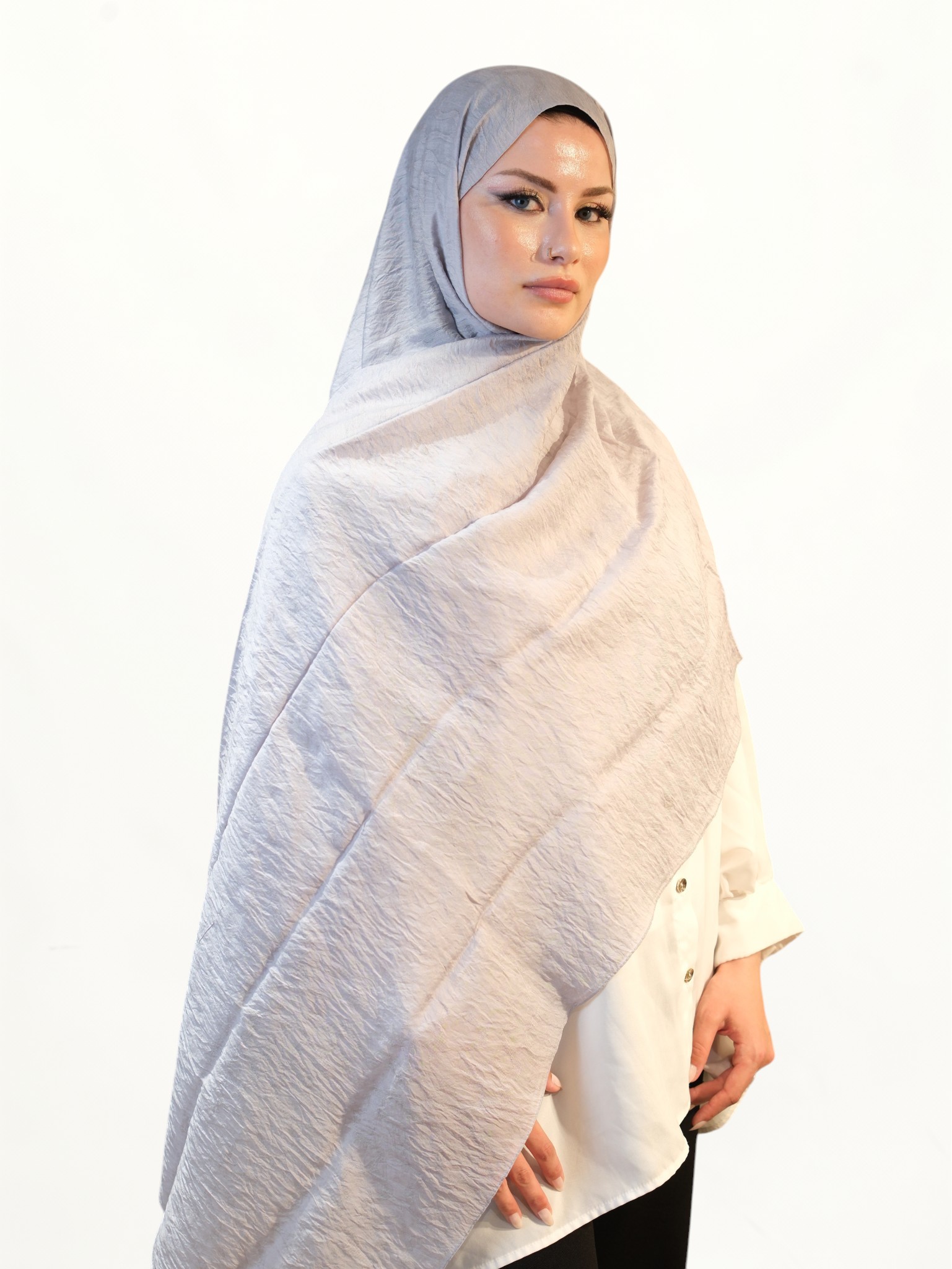 Silk Home Olinda Lüx Şal Gümüş