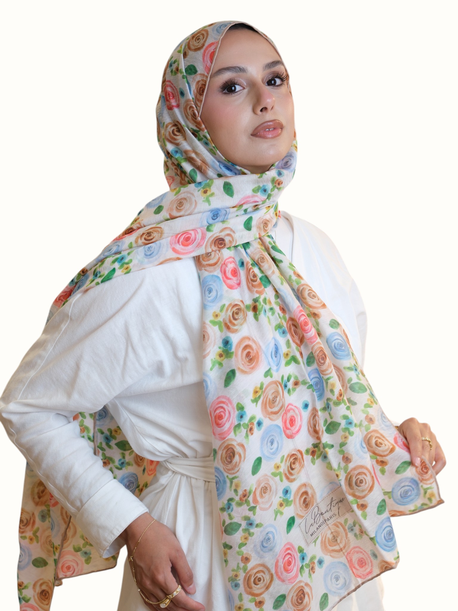La Boutique Güz Serisi Bitkisel Şal 25415 - Görsel 3