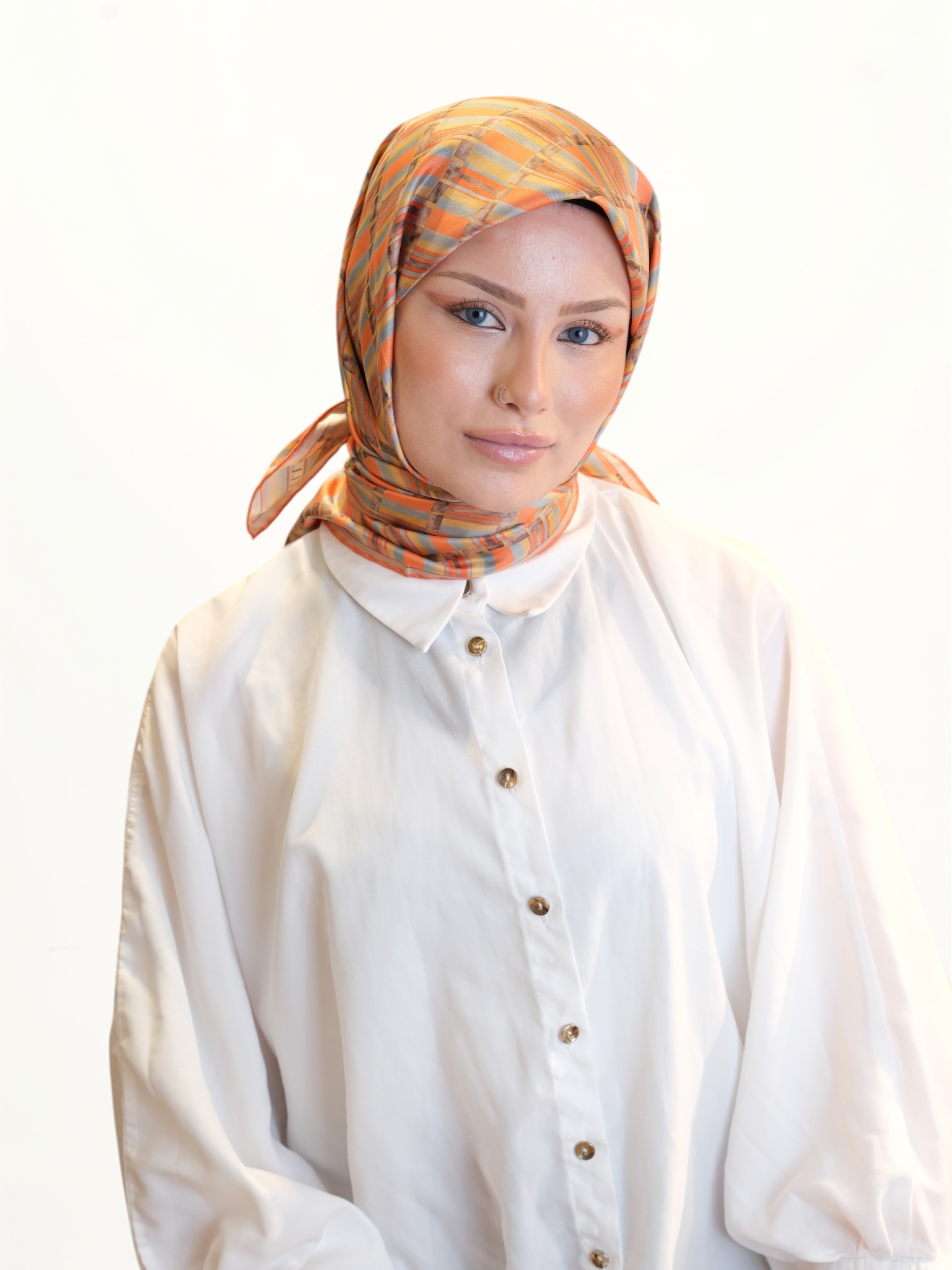 Belli Saf Twill İpek Eşarp 4138743 - Görsel 3