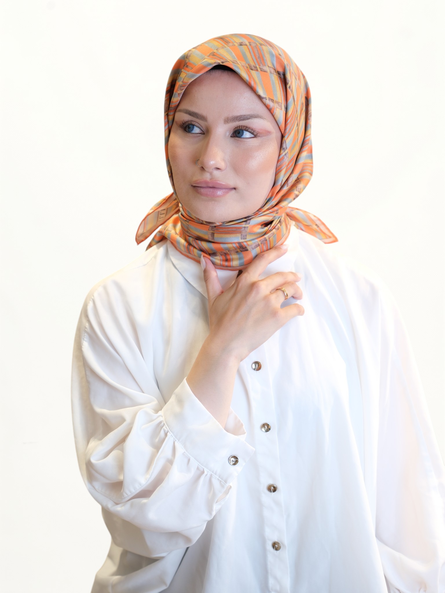 Belli Saf Twill İpek Eşarp 4138743