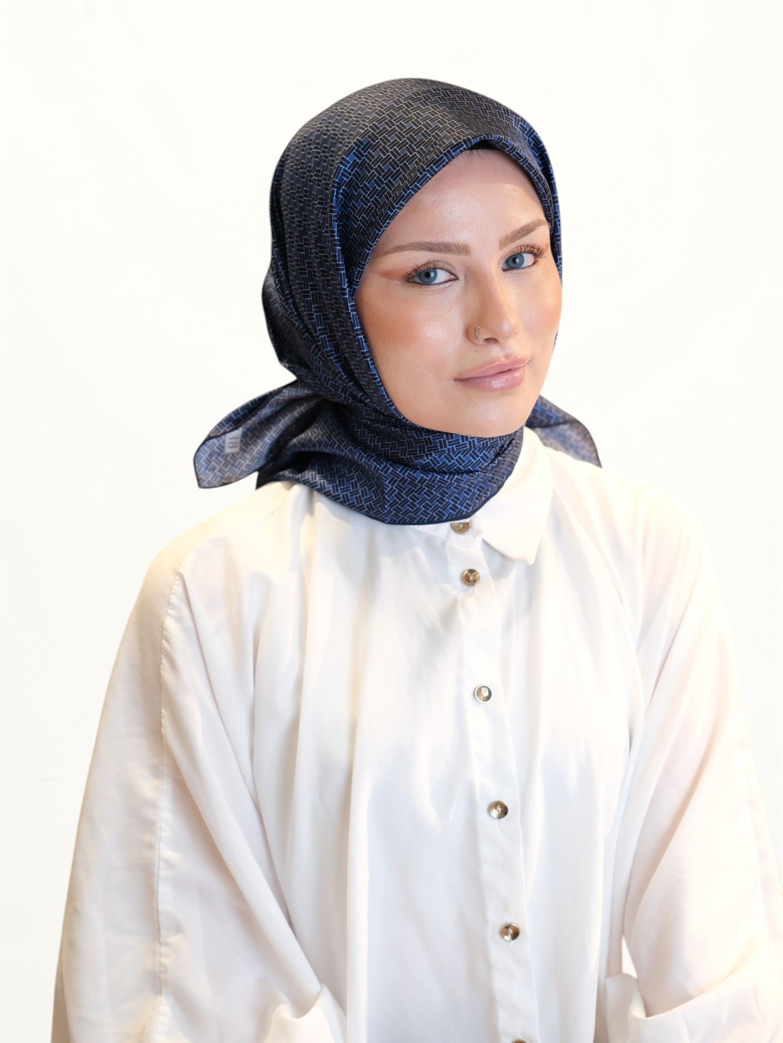 Belli Saf Twill İpek Eşarp 524132 - Görsel 6