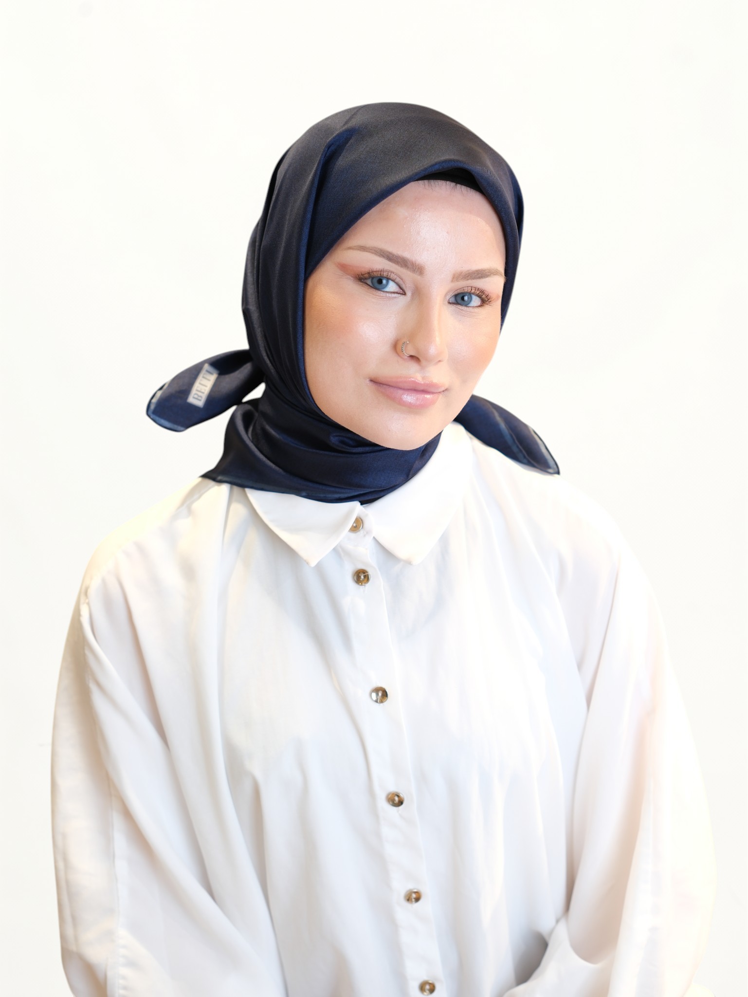 Belli Saf Twill İpek Eşarp 452132 - Görsel 5