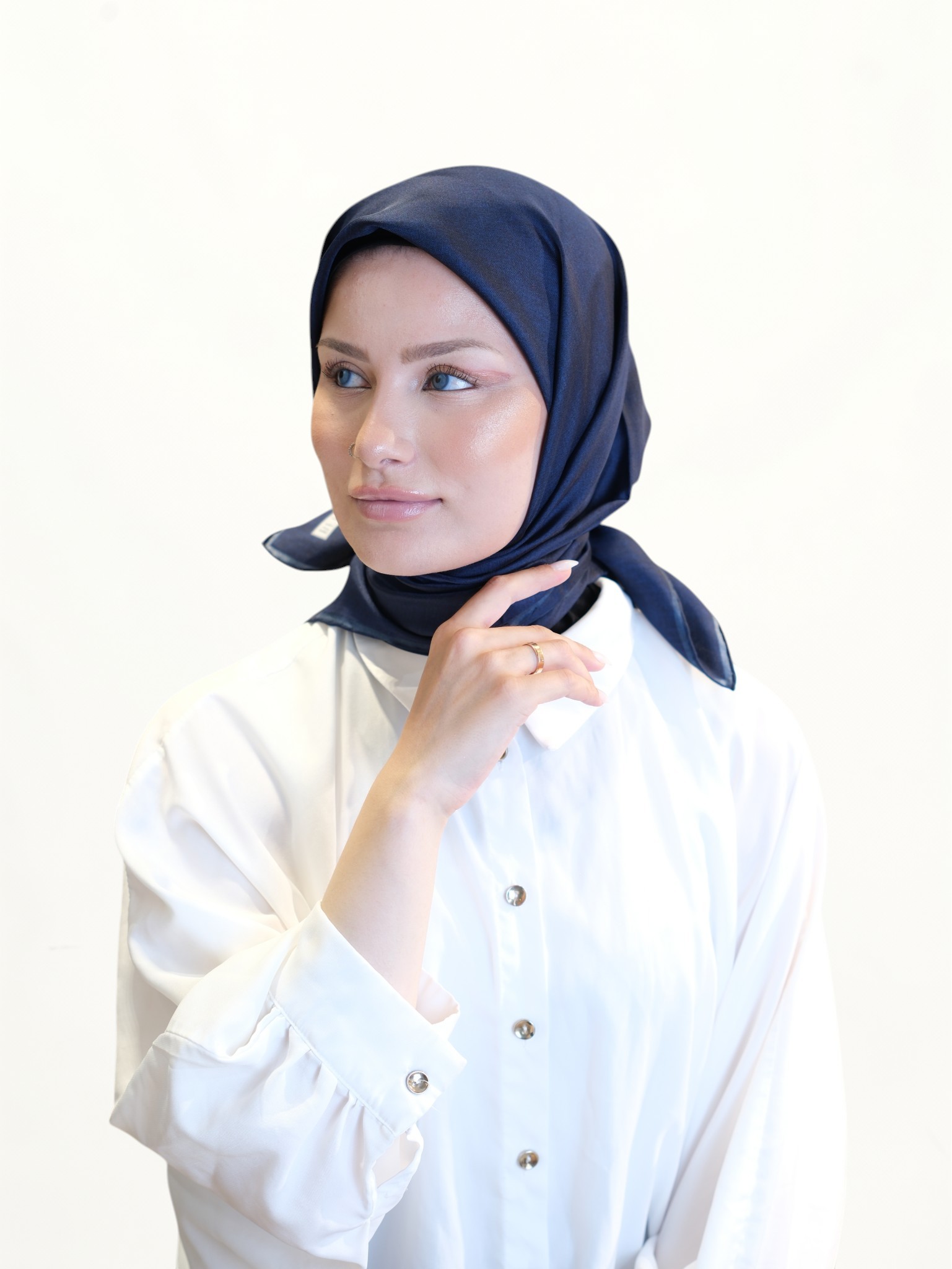 Belli Saf Twill İpek Eşarp 452132 - Görsel 3