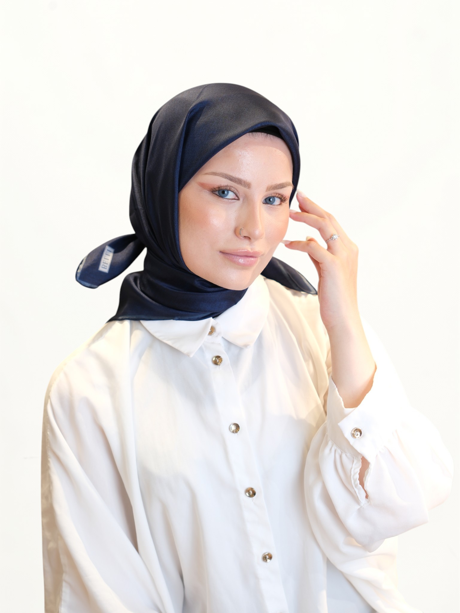 Belli Saf Twill İpek Eşarp 452132 - Görsel 4