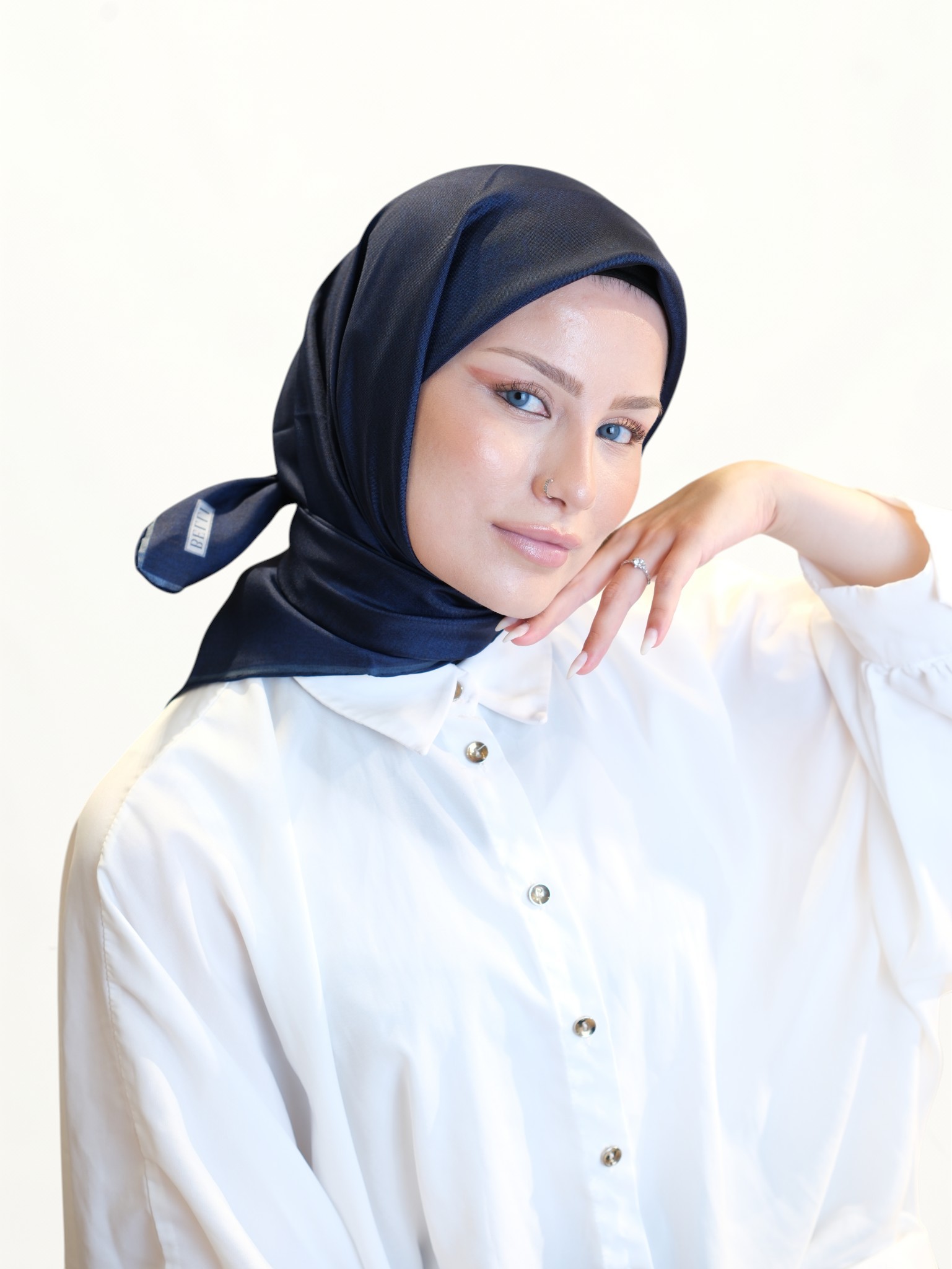 Belli Saf Twill İpek Eşarp 452132