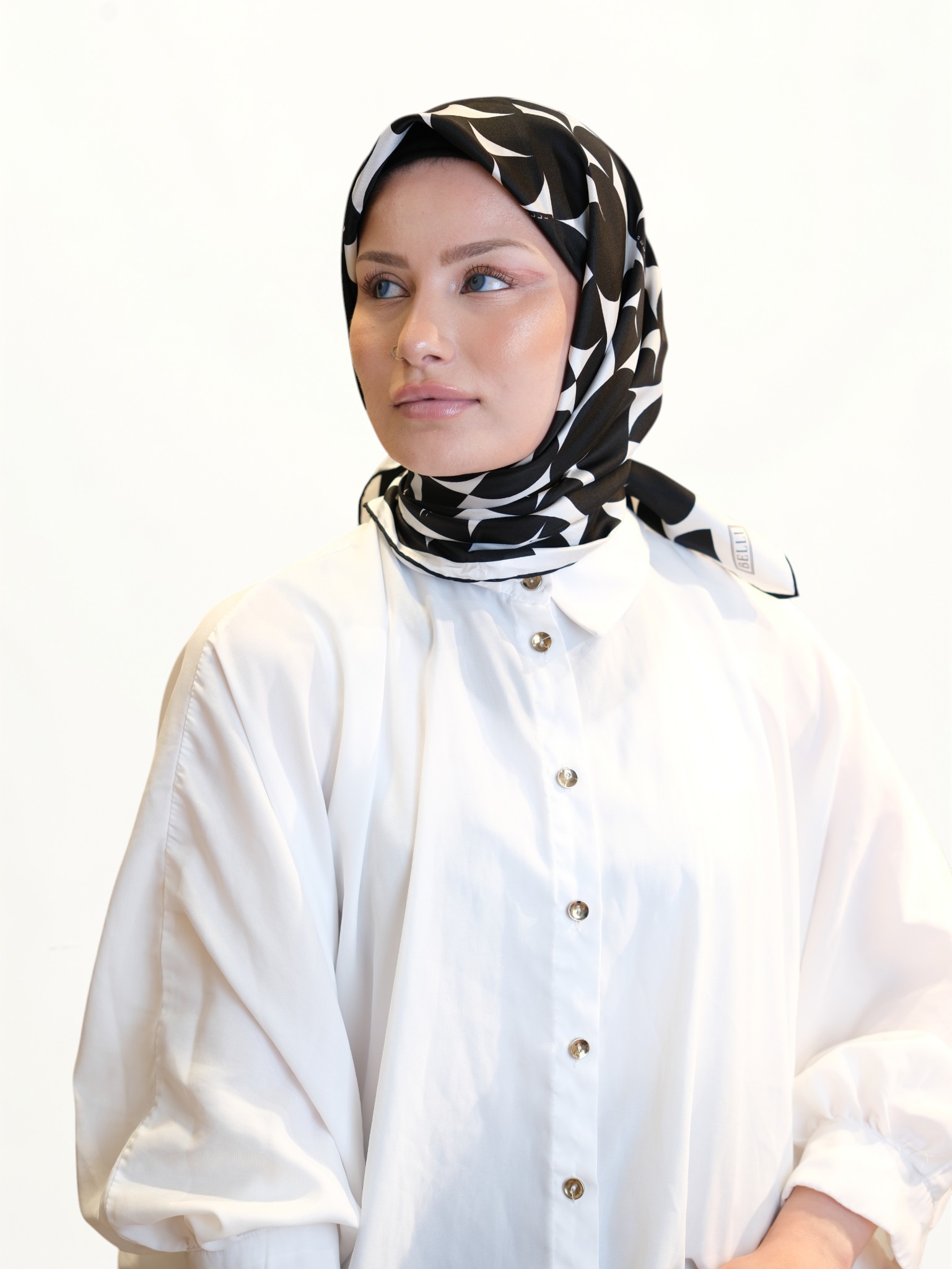 Belli Saf Twill İpek Eşarp 412363 - Görsel 4