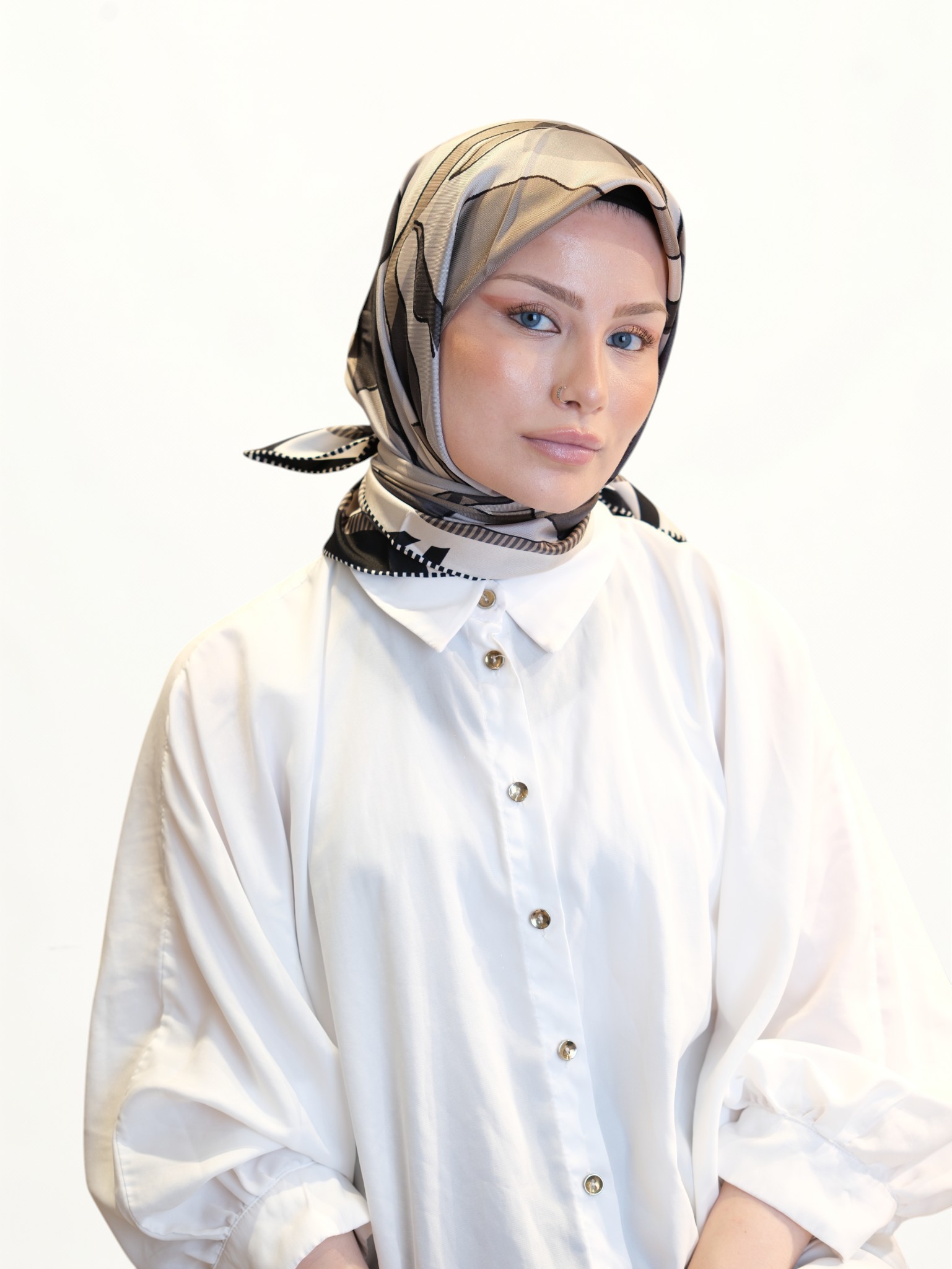 Sisley Twill İpek Eşarp 416398 - Görsel 3