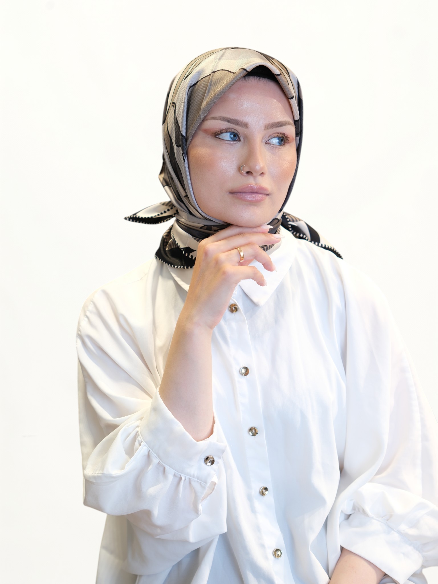 Sisley Twill İpek Eşarp 416398 - Görsel 4