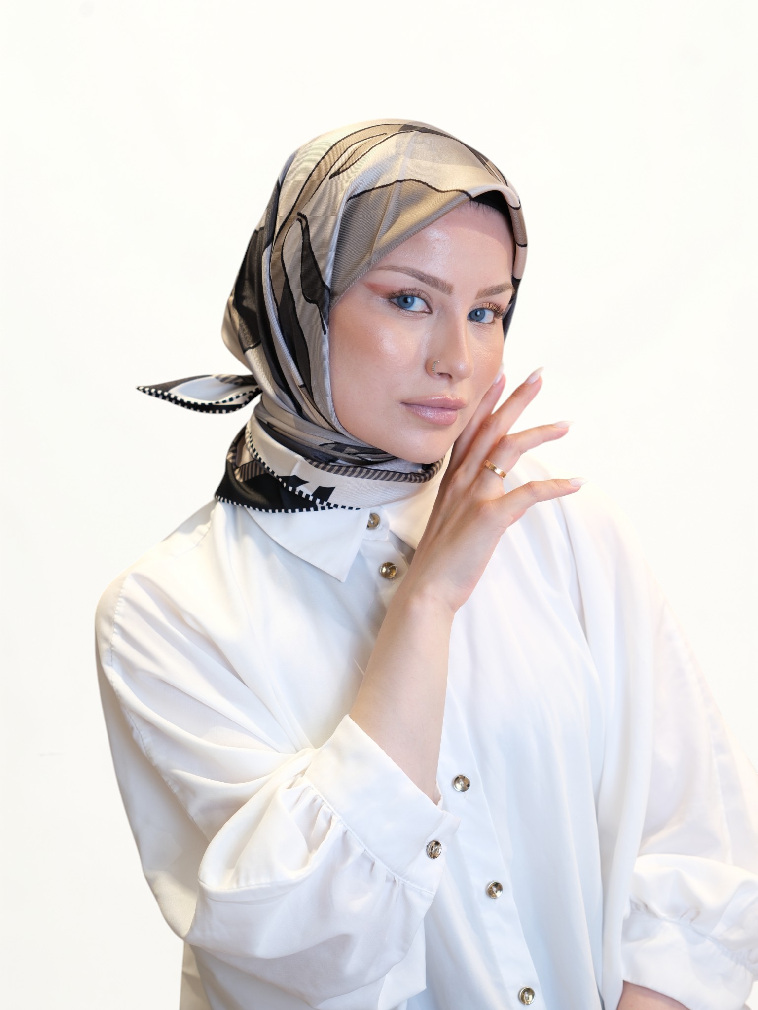 Sisley Twill İpek Eşarp 416398