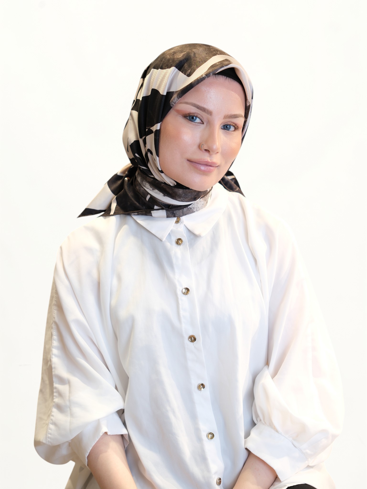 Sisley Twill İpek Eşarp 415012 - Görsel 3