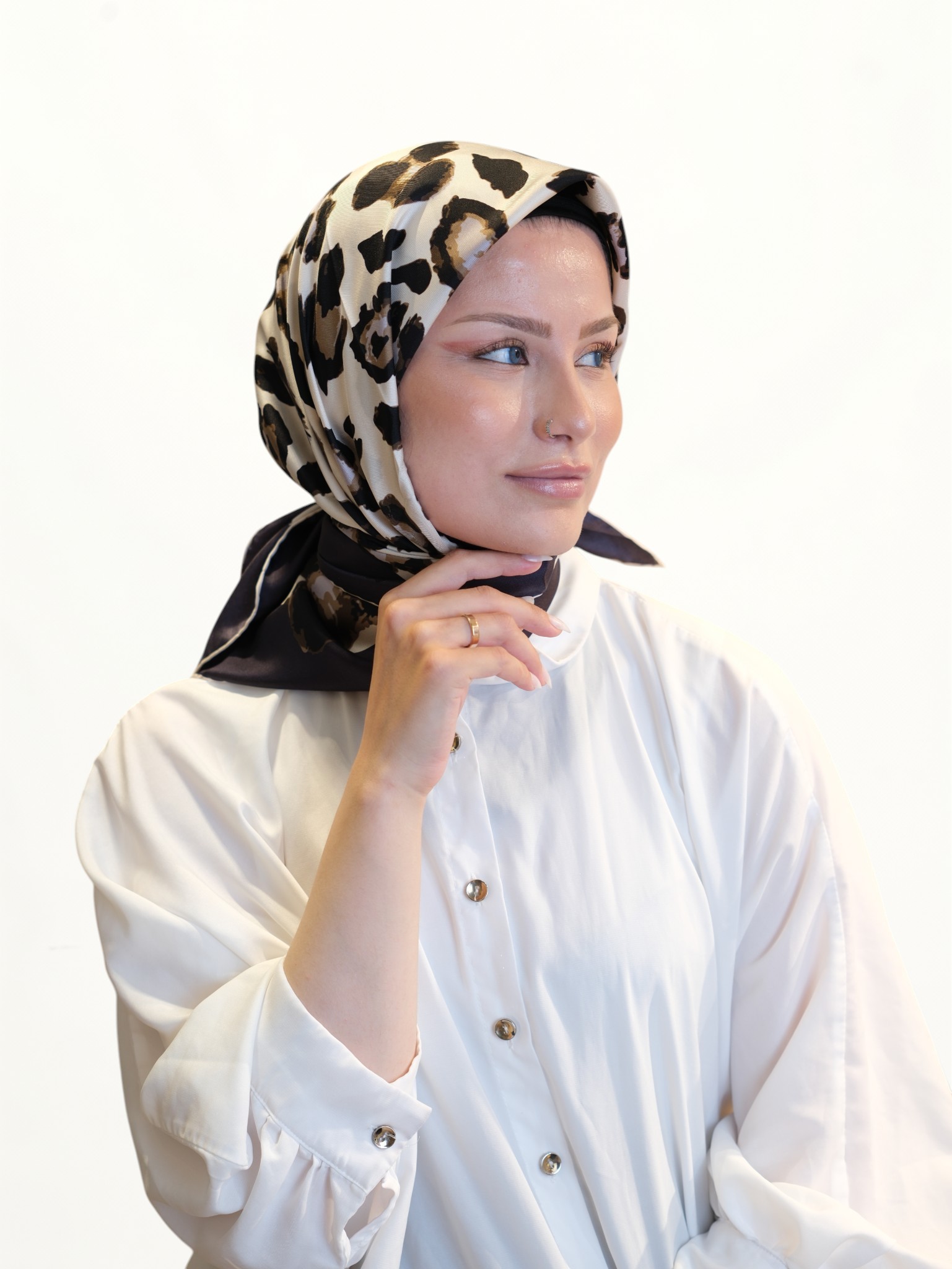 Sisley Twill İpek Eşarp 454127 - Görsel 4