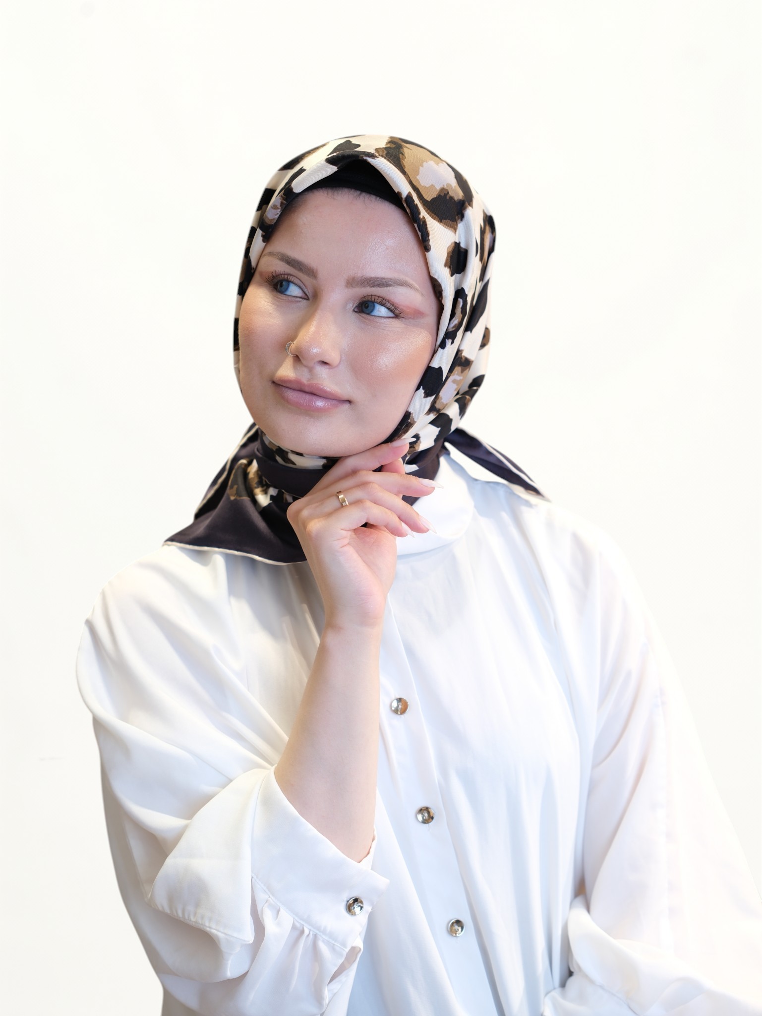 Sisley Twill İpek Eşarp 454127 - Görsel 5