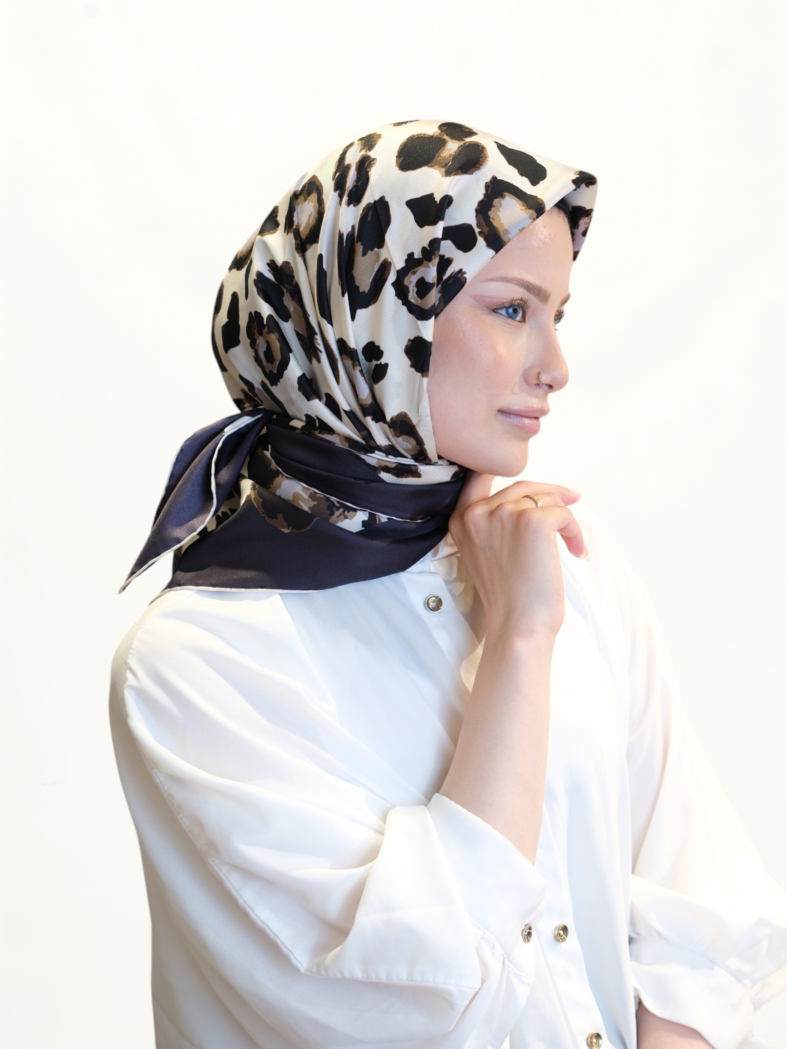 Sisley Twill İpek Eşarp 454127 - Görsel 6