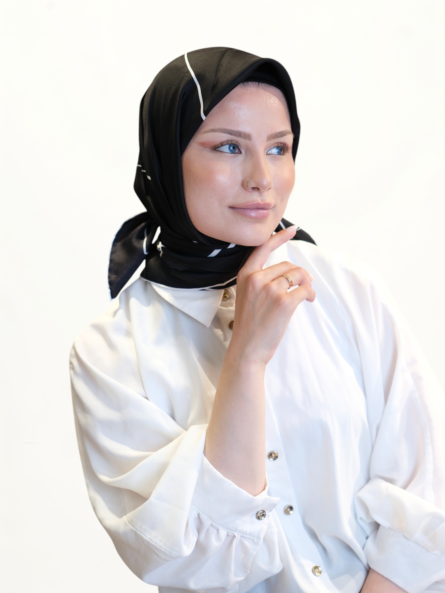 Sisley Twill İpek Eşarp 412512 - Görsel 5