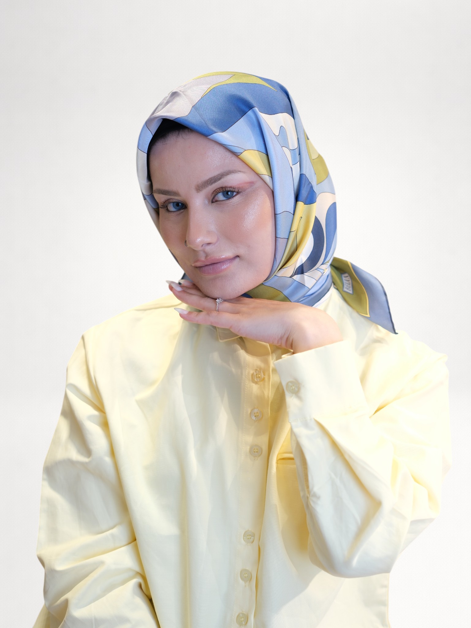 Belli Saf Twill İpek Eşarp 4536524 - Görsel 5