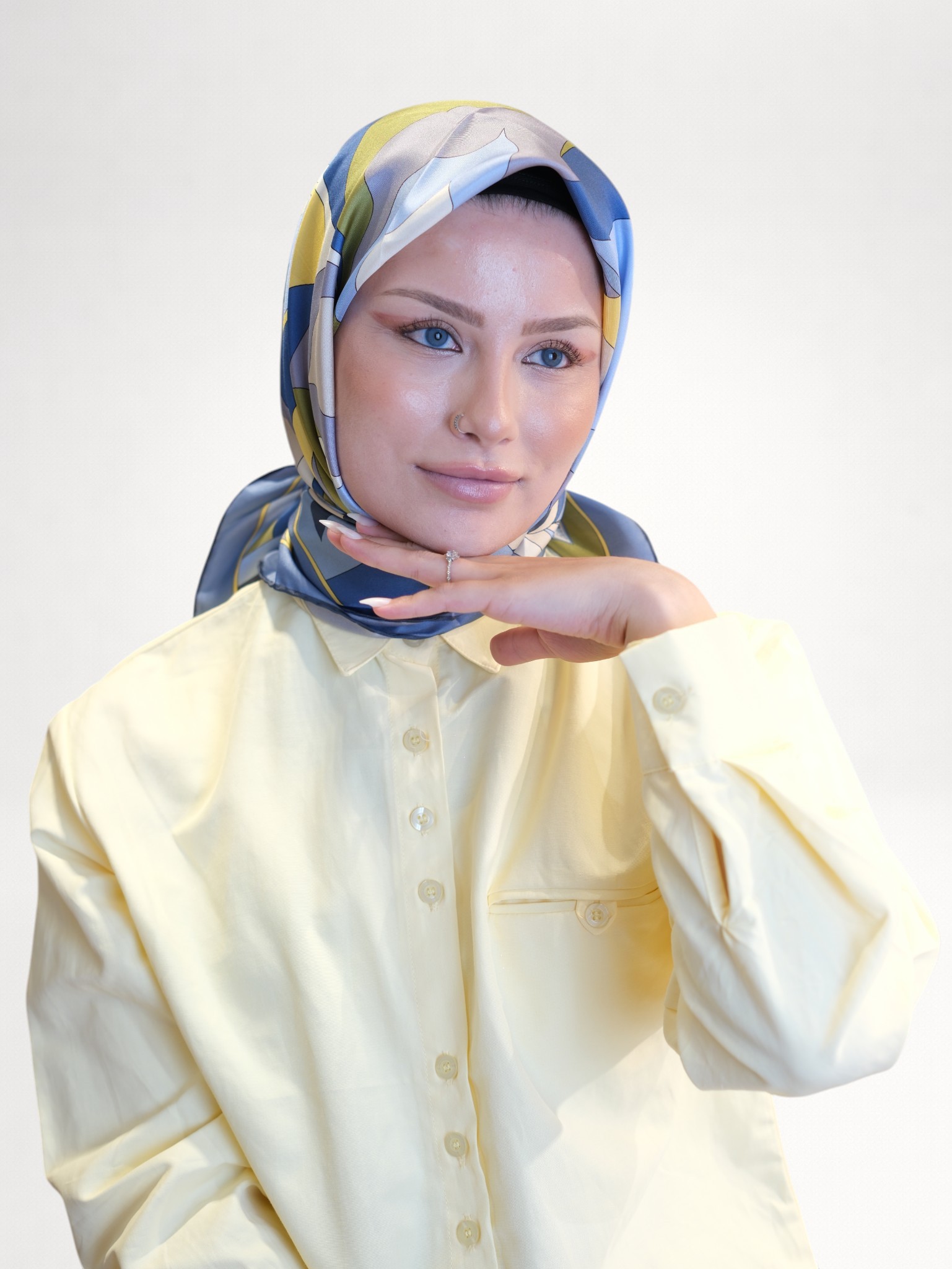 Belli Saf Twill İpek Eşarp 4536524 - Görsel 6