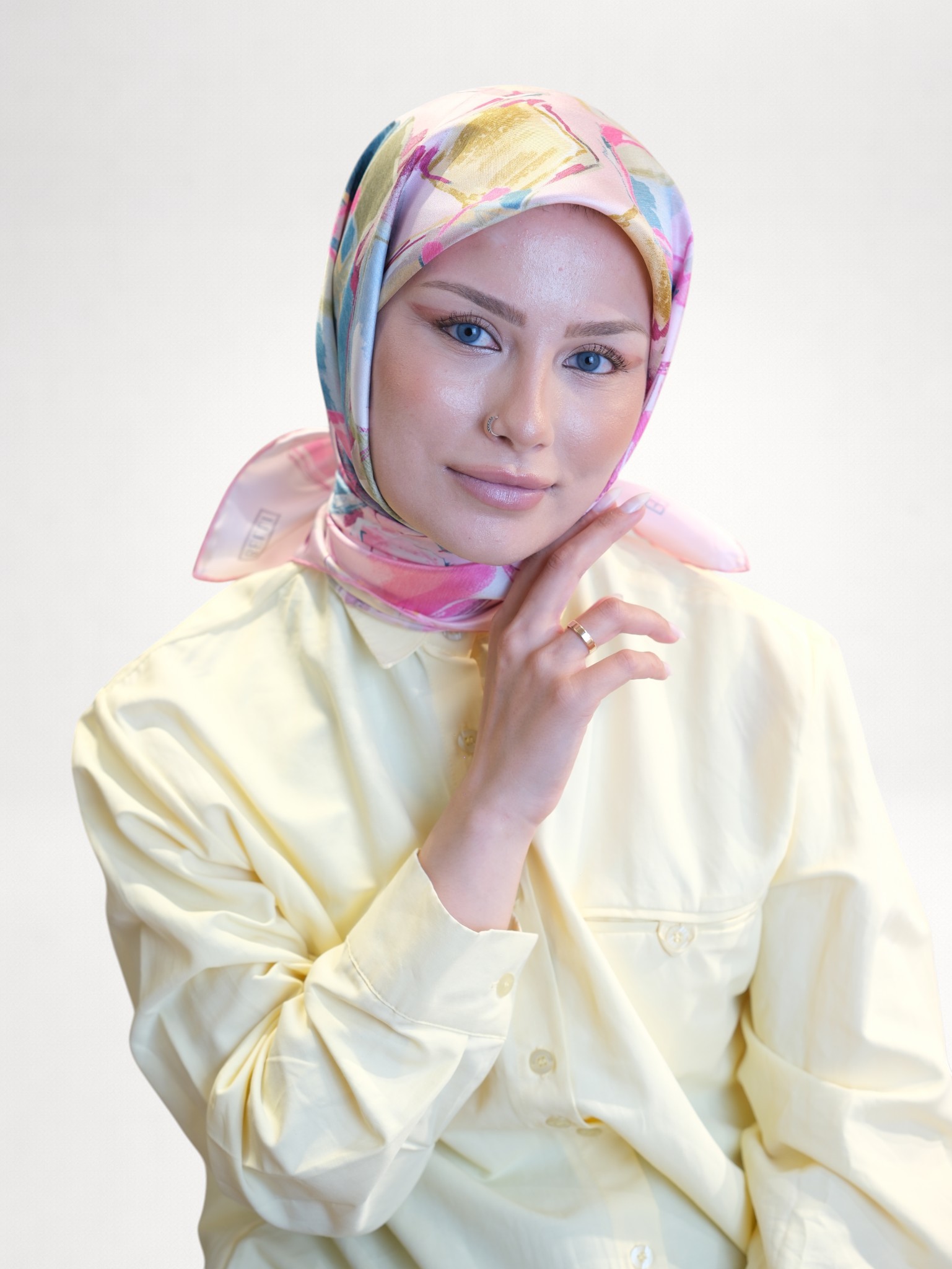Belli Saf Twill İpek Eşarp 413281 - Görsel 3