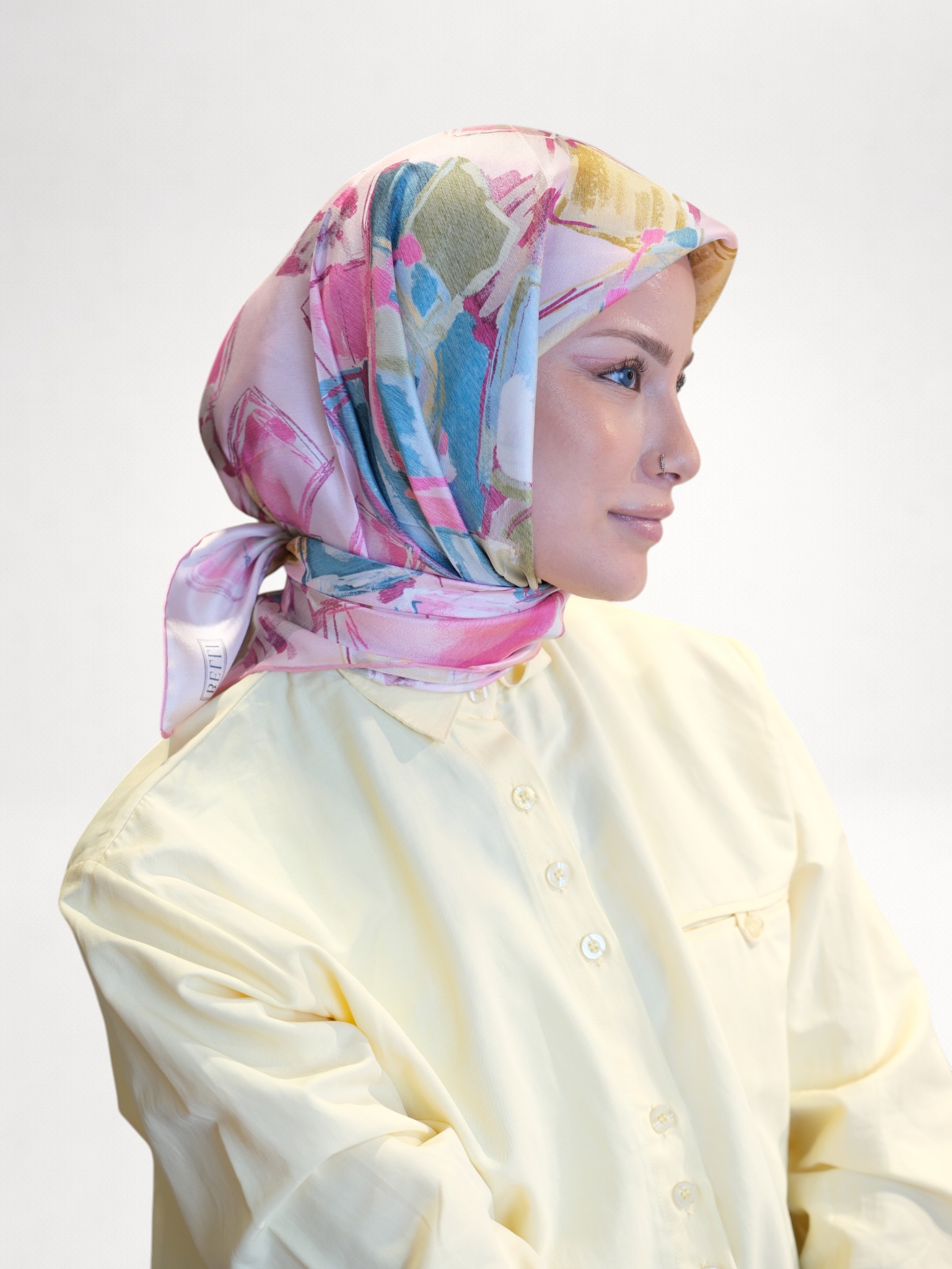 Belli Saf Twill İpek Eşarp 413281 - Görsel 5