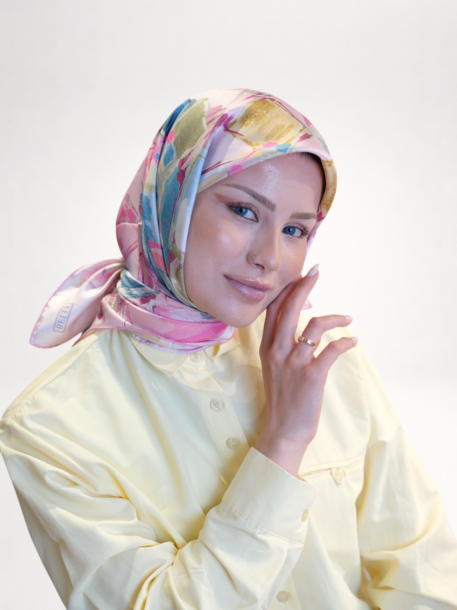 Belli Saf Twill İpek Eşarp 413281