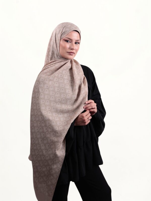 Benetton Elegante Şal Uno Vizon