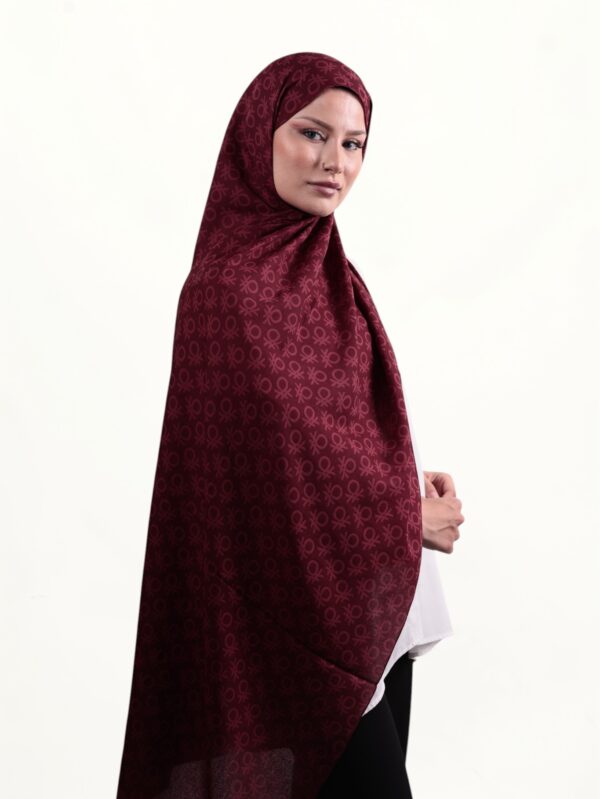 Benetton Elegante Şal Uno Bordo