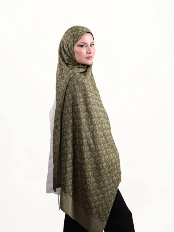 Benetton Elegante Şal Uno Haki