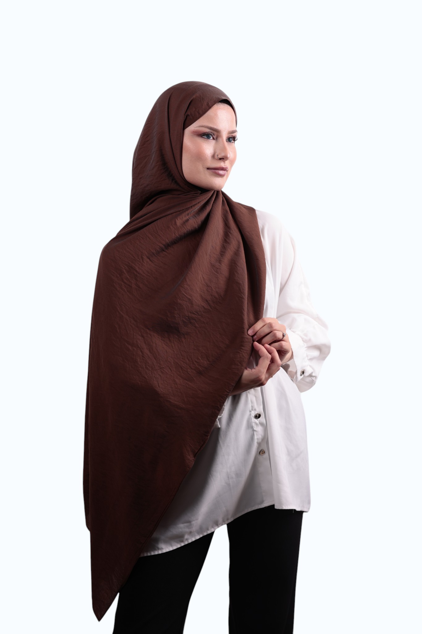 Benetton Siena Düz Şal Mocha