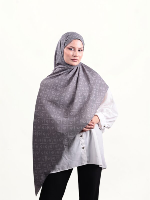 Benetton Elegante Dos Şal Soft Gri