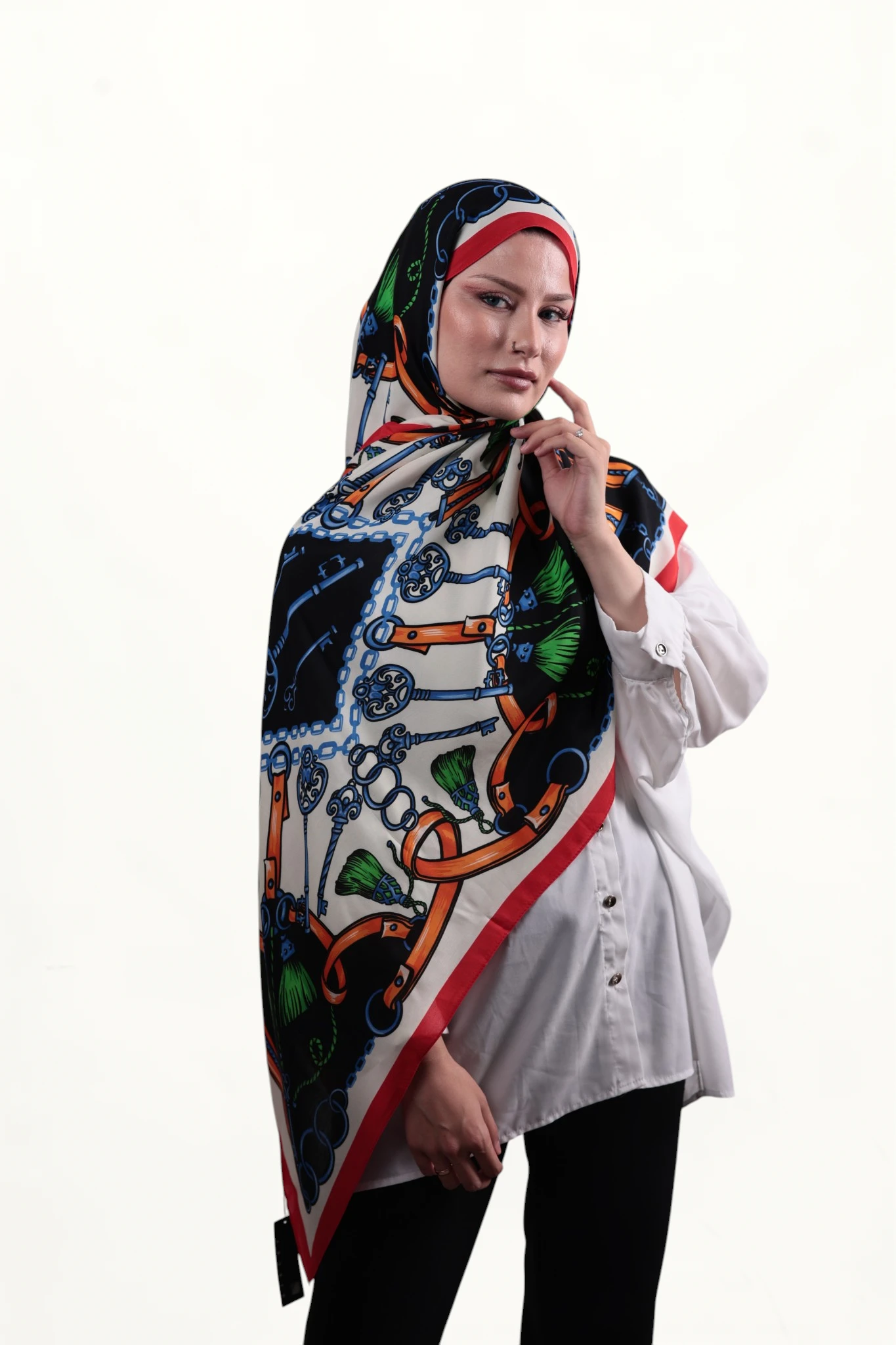 Sisley Elisa Şal Kırmızı