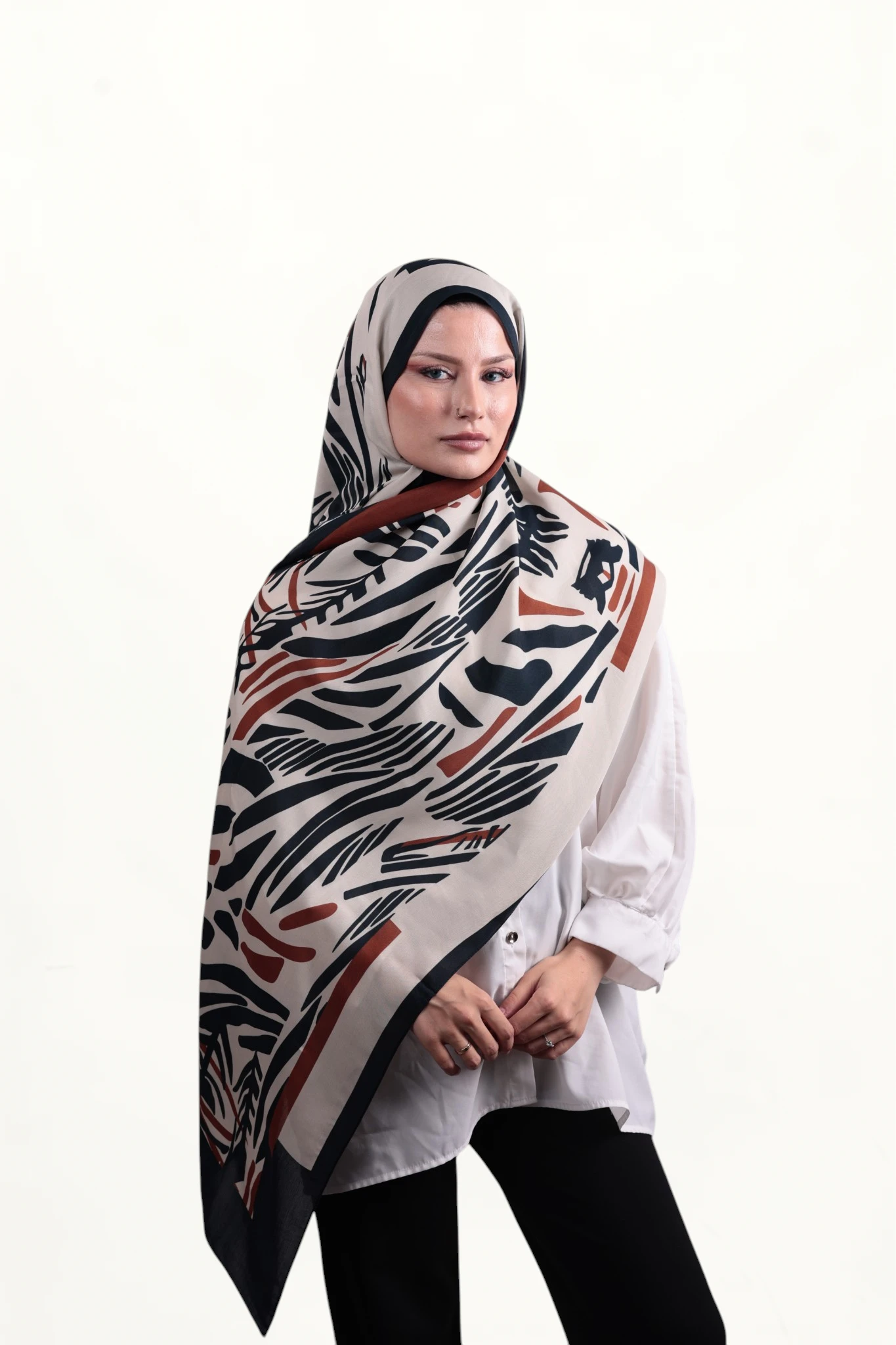 Sisley Elisa Şal Krem - Görsel 2