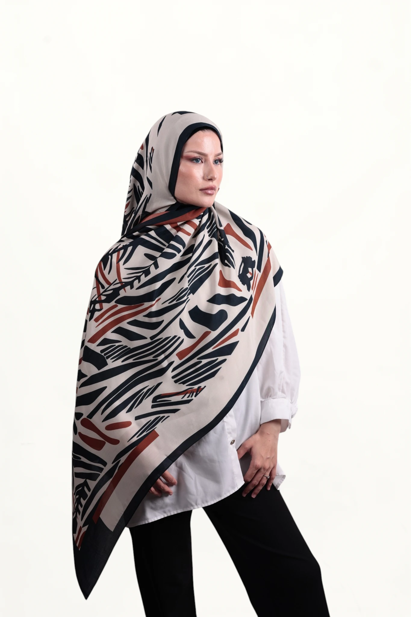 Sisley Elisa Şal Krem - Görsel 3
