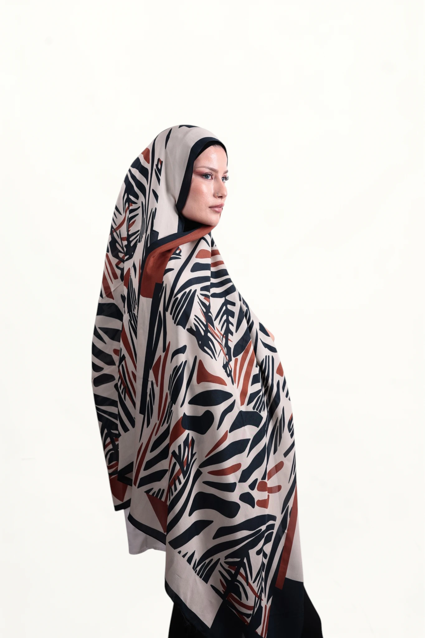 Sisley Elisa Şal Krem - Görsel 6