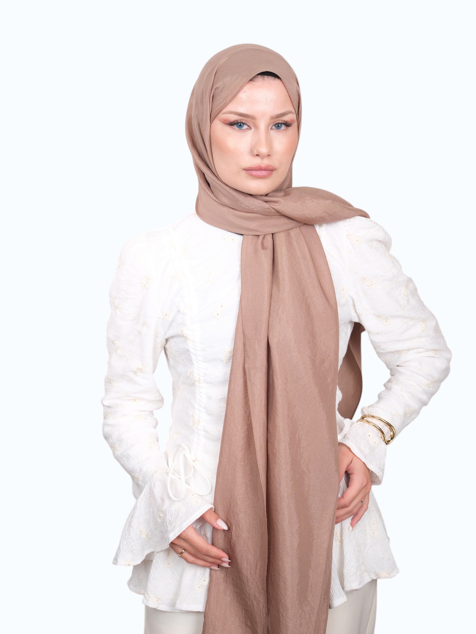 Harem Scarf Brisa Vual Şal Vizon