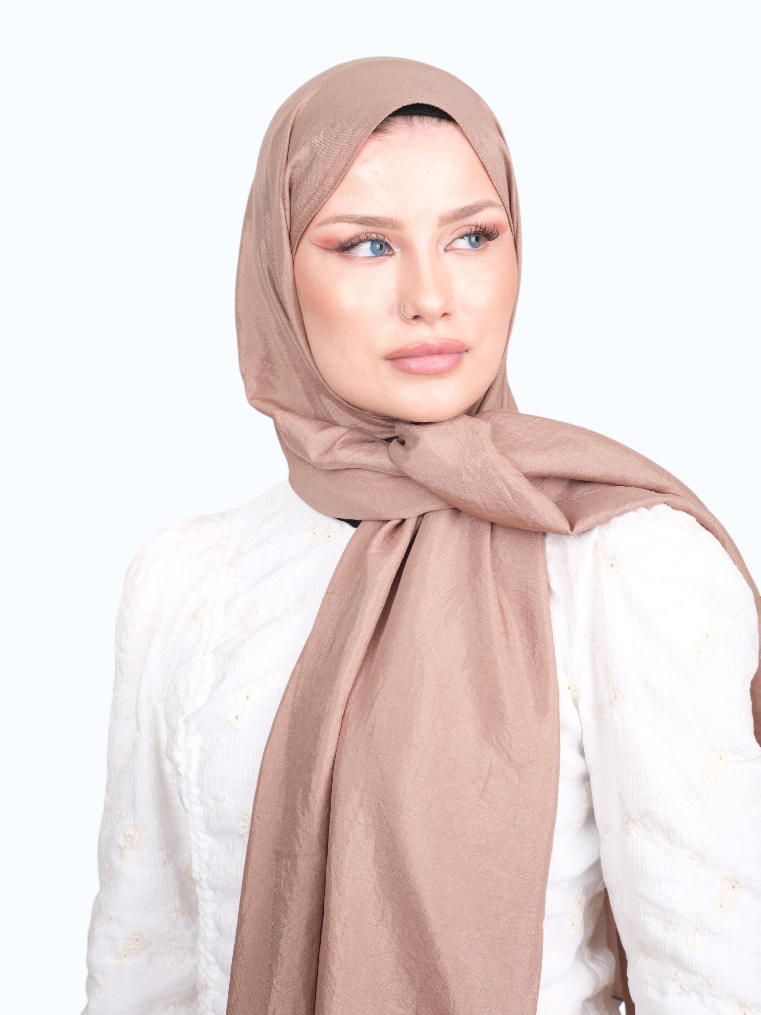Harem Scarf Brisa Vual Şal Vizon - Görsel 4