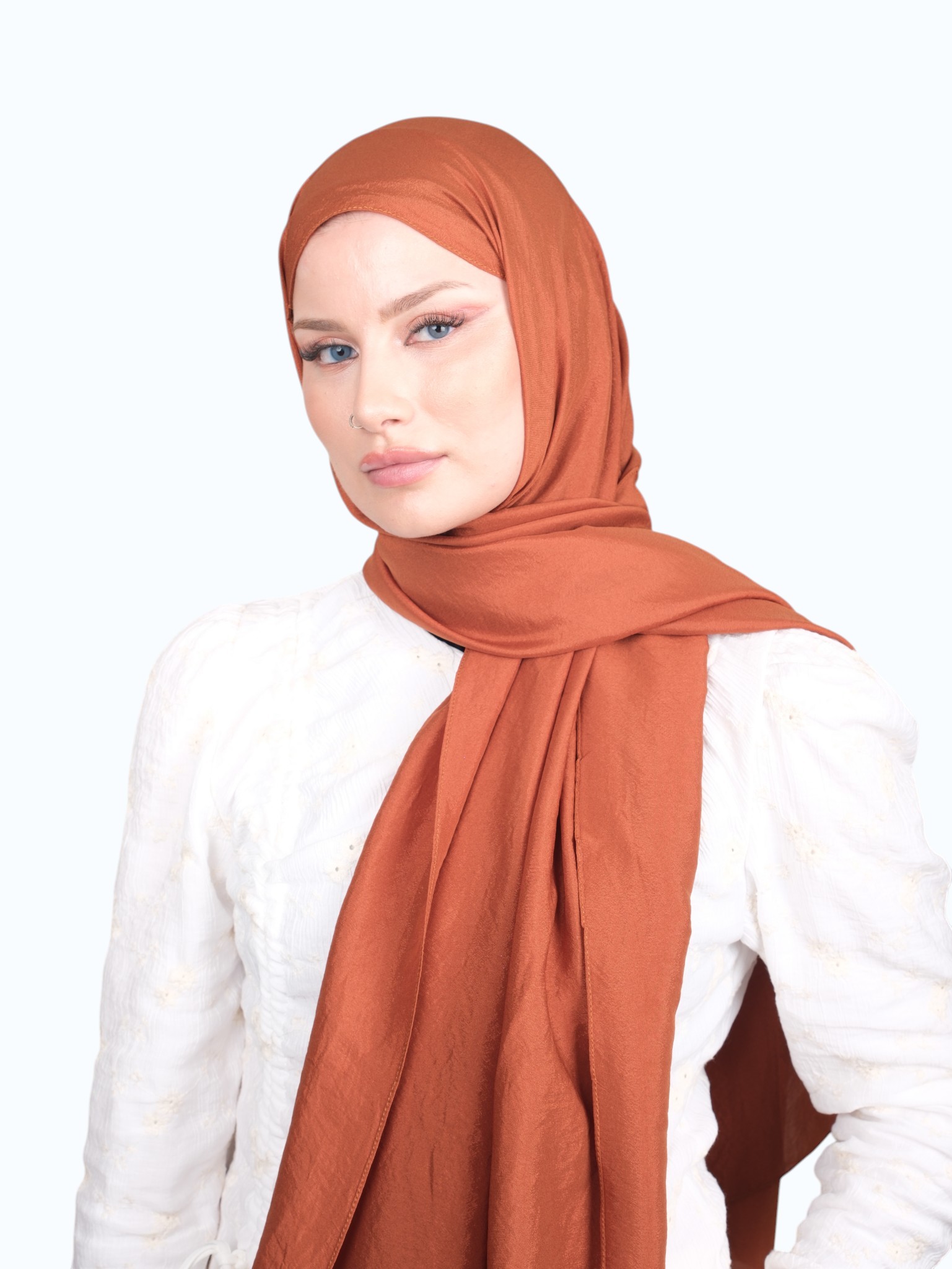 Harem Scarf Brisa Vual Şal Taba - Görsel 4