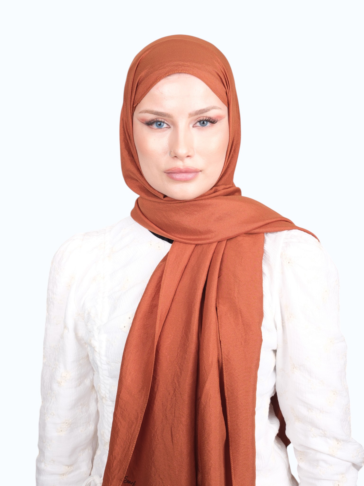 Harem Scarf Brisa Vual Şal Taba - Görsel 5