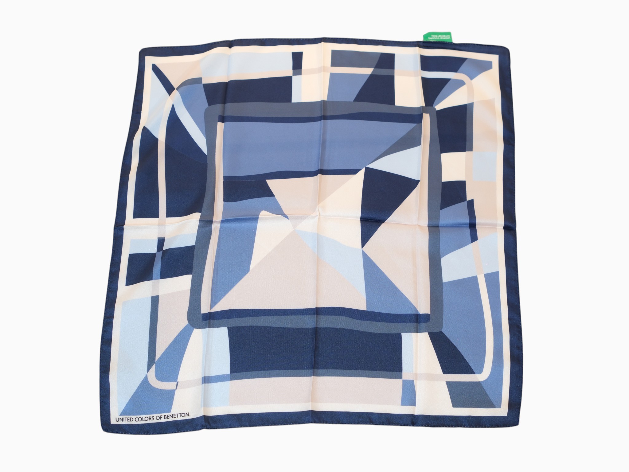 United Colors of Benetton Flora Bandana Mavi_krem - Görsel 3