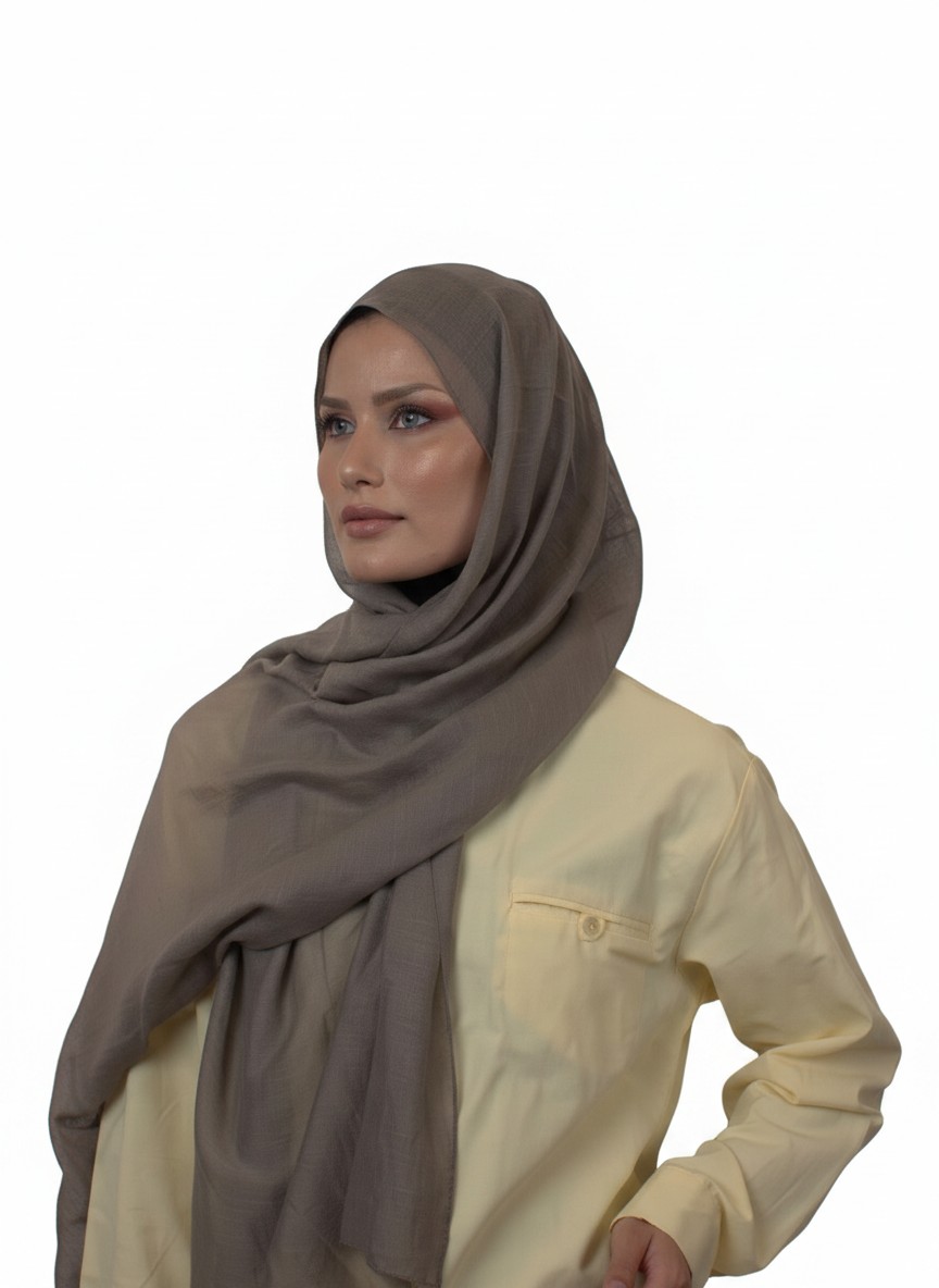 Harem Scarf Allya Şal Vizon - Görsel 4