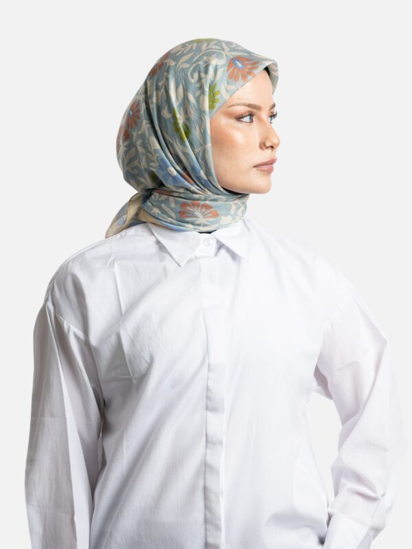 Belli Fresh Rozy Eşarp Mavi-24