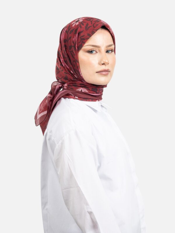 Belli Fresh Rozy Eşarp Kızılcık-01
