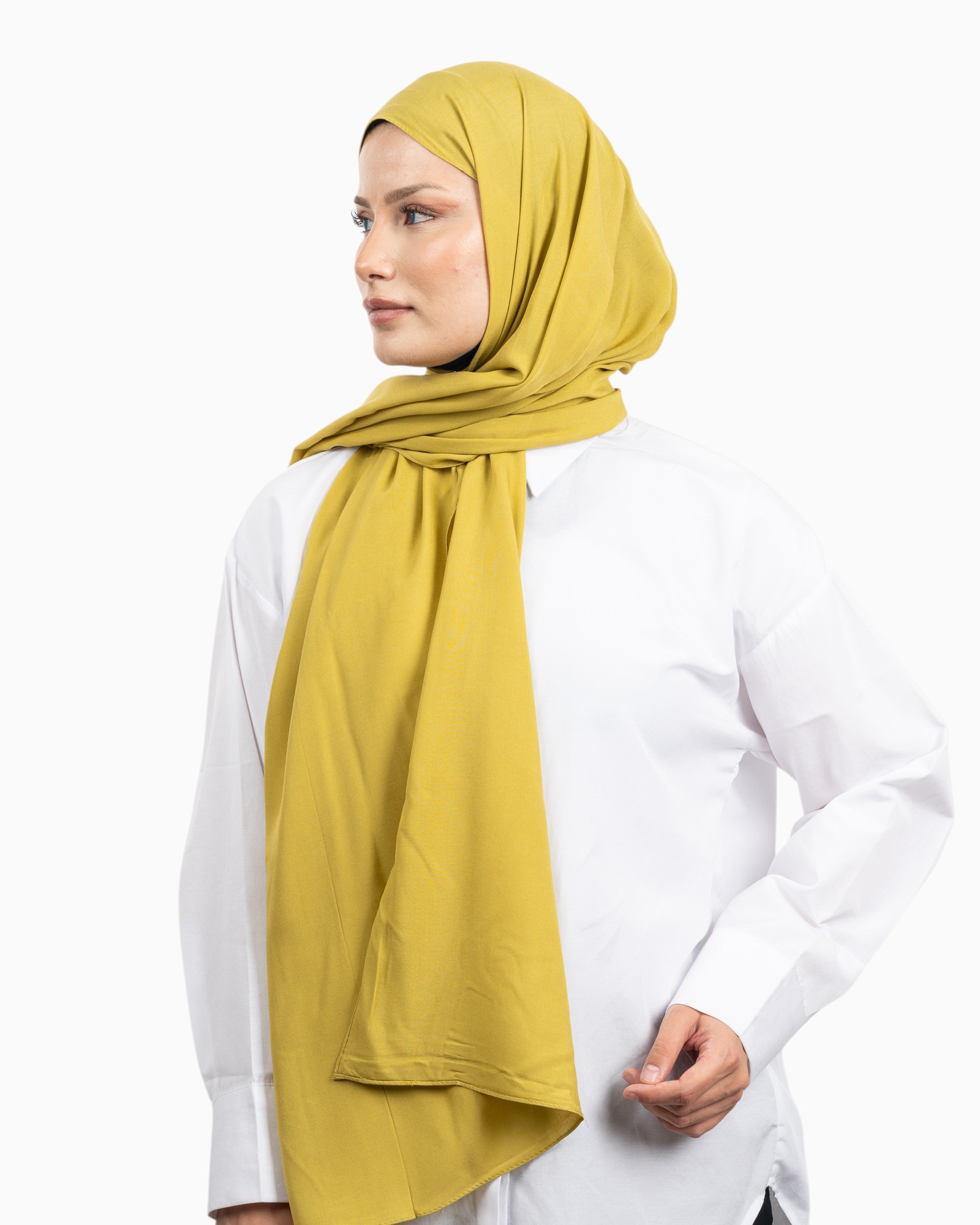 Belli Fresh Viskon Şal Hardal - Görsel 3