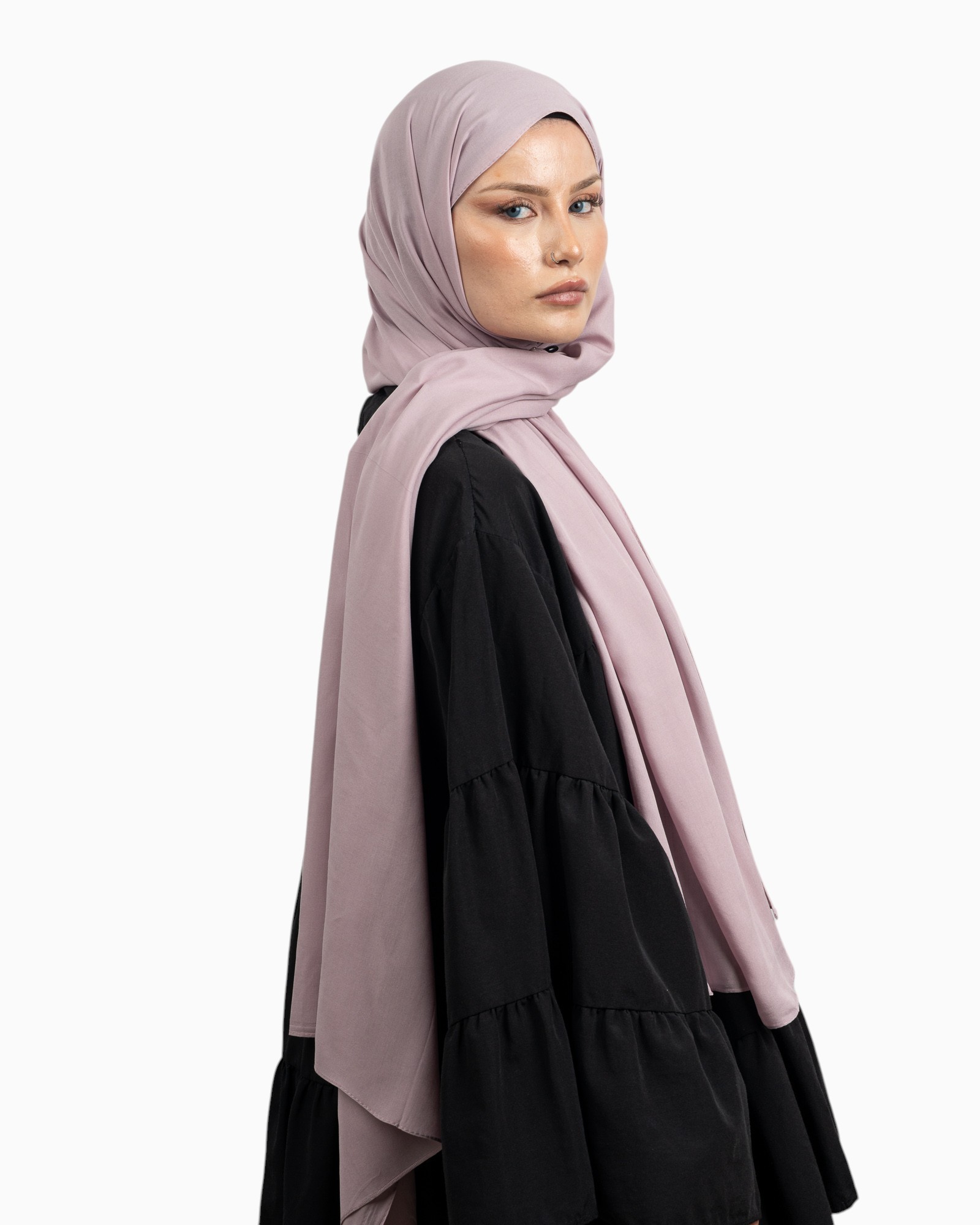 Belli Fresh Viskon Şal Pudra Lila-7309 - Görsel 5