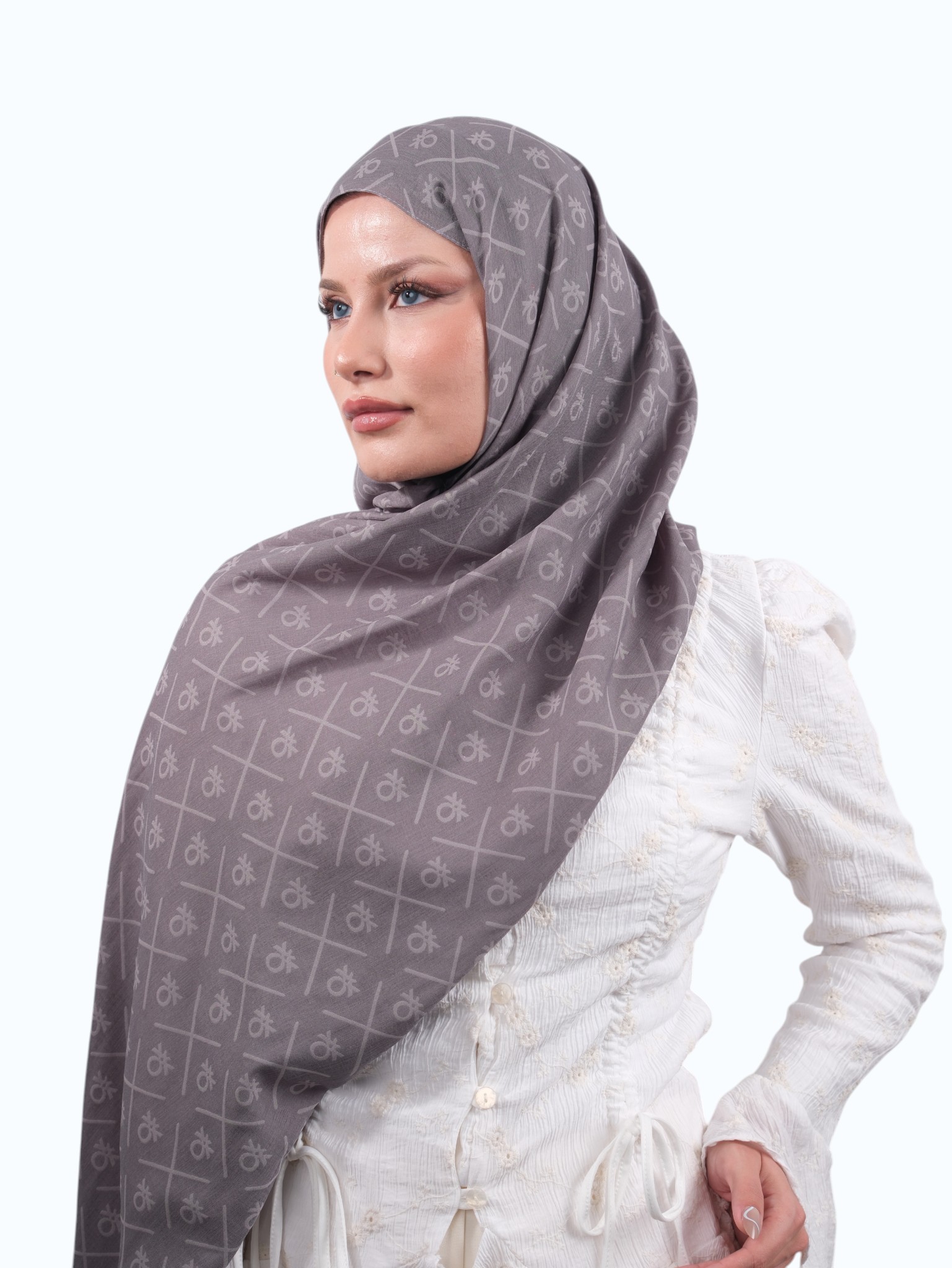Benetton Elegante Dos Şal A.Antrasit - Görsel 4